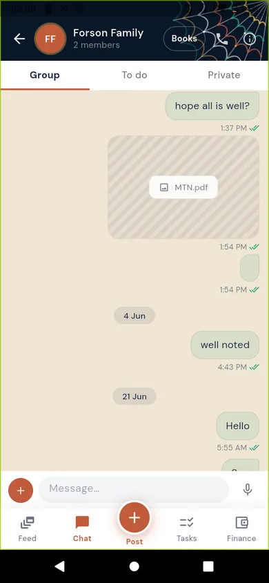 Circle Group chat